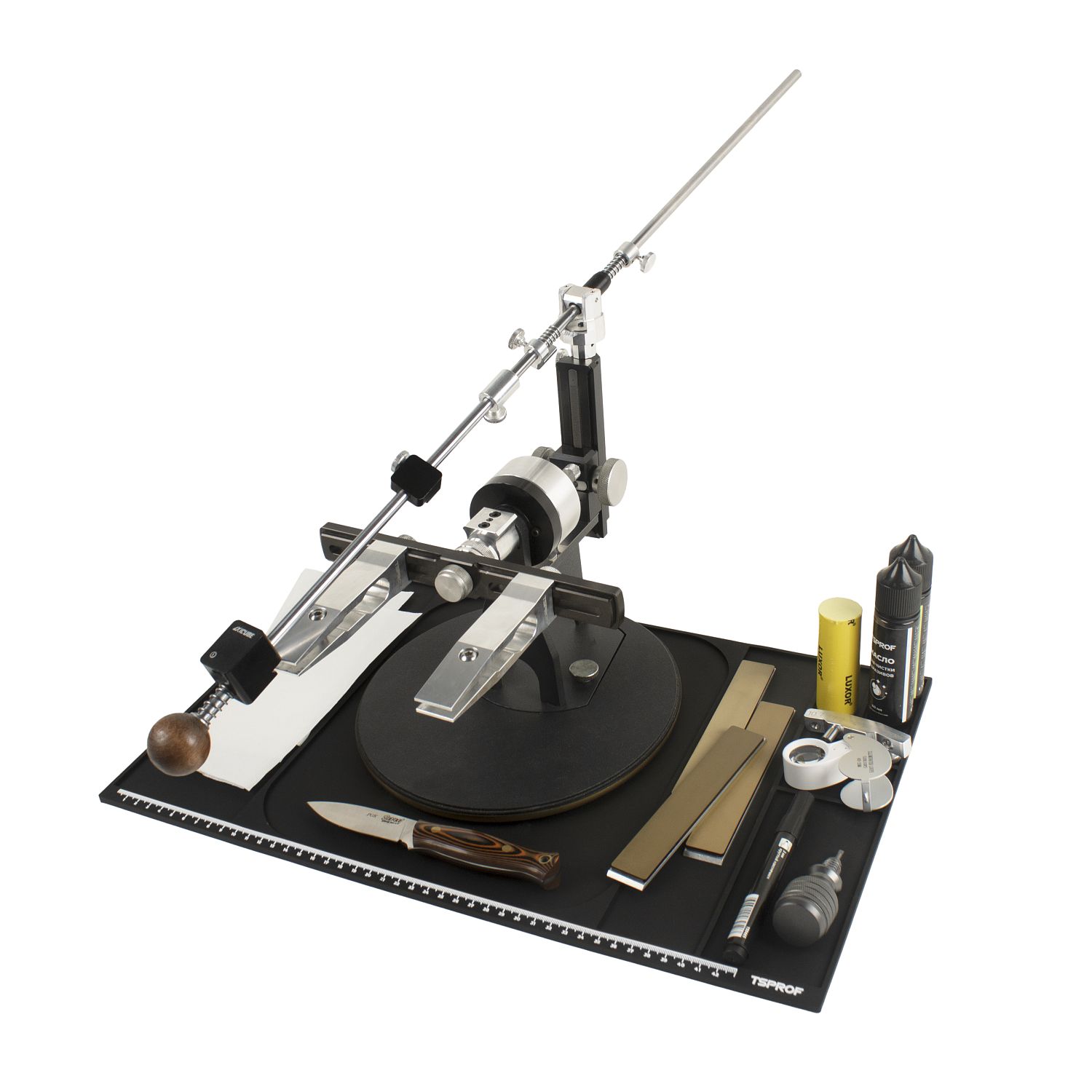 Коврик TSPROF XL для сборки, разборки, заточки ножей (графит)